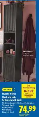 Lidl Livarno Home Hochschrank/Seitenschrank breit Angebot
