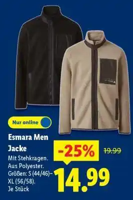 Lidl Esmara Men Jacke Angebot