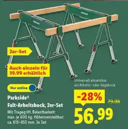 Lidl Parkside Falt-Arbeitsbock, 2er-Set Angebot