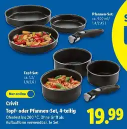 Lidl Crivit Topf- oder Pfannen-Set, 4-teilig Angebot