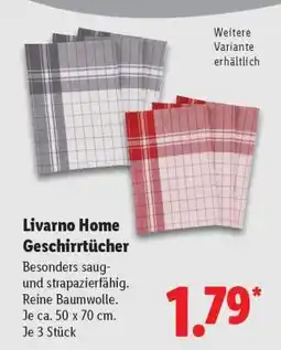 Lidl LIVARNO home Geschirrtücher Angebot