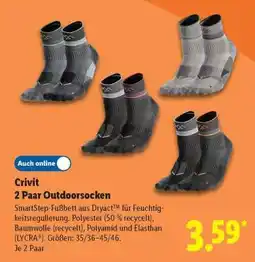Lidl Crivit 2 Paar Outdoorsocken Angebot