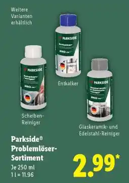 Lidl Parkside Problemlöser-Sortiment Angebot