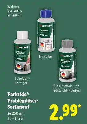 Lidl Parkside Problemlöser-Sortiment Angebot
