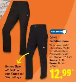 Lidl CRIVIT Funktionshose Angebot