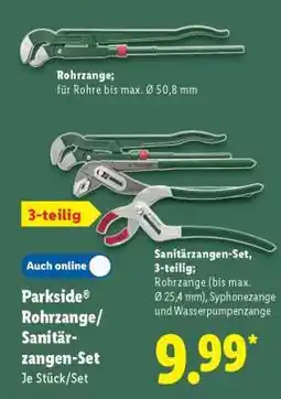 Lidl PARKSIDE Rohrzange/Sanitärzangen-Set Angebot