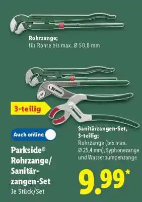 Lidl PARKSIDE Rohrzange/Sanitärzangen-Set Angebot