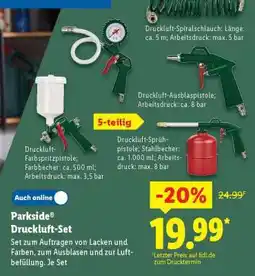 Lidl Parkside Druckluft-Set Angebot