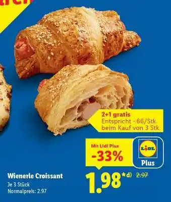 Lidl Wienerle Croissant Angebot