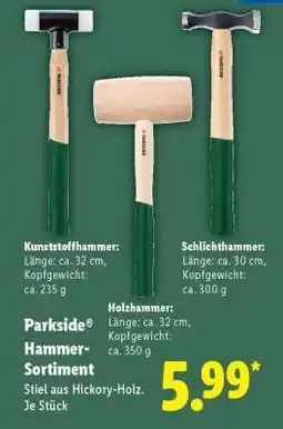Lidl PARKSIDE Hammer-Sortiment Angebot