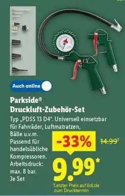 Lidl Parkside Druckluft-Zubehör-Set Angebot