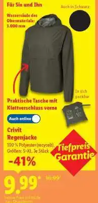 Lidl Crivit Regenjacke Angebot