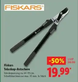Lidl Fiskars Teleskop- Astschere Angebot