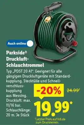 Lidl PARKSIDE Druckluft-Schlauchtrommel Angebot