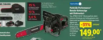 Lidl PARKSIDE PERFORMANCE Benzin-Kettensäge mit Elektrostart Angebot
