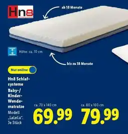 Lidl Hn8 Schlafsysteme Baby-/Kinder-Wendematratze Modell „LaLeLu“. Je Stück Angebot