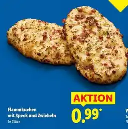 Lidl Flammkuchen mit Speck und Zwiebeln Angebot
