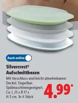 Lidl Silvercrest Aufschnittboxen Angebot