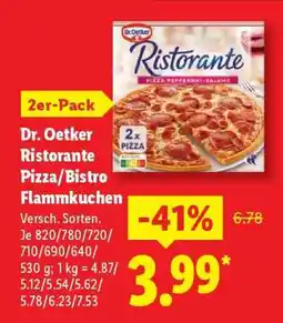 Lidl Dr. Oetker Ristorante Pizza Bistro Flammkuchen Angebot