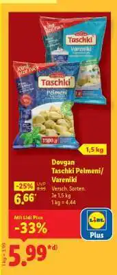 Lidl Dovgan Taschki Pelmeni/Vareniki Angebot