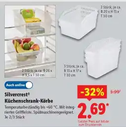 Lidl Silvercrest Küchenschrank-Körbe Angebot