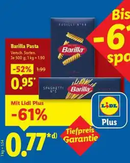 Lidl Barilla Pasta Angebot