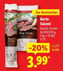 Lidl Aoste Salami Angebot