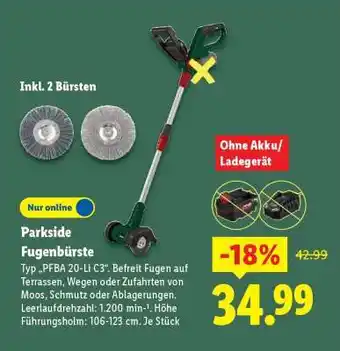 Lidl Parkside Fugenbürste Angebot