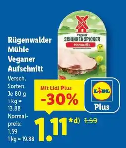 Lidl Rügenwalder Mühle Veganer Aufschnitt Angebot