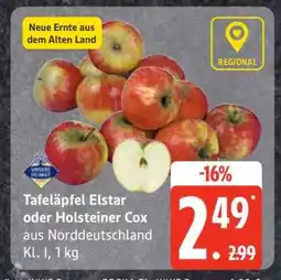 Edeka Tafeläpfel Elstar oder Holsteiner Cox Angebot
