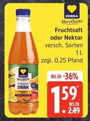 Edeka Fruchtsaft oder Nektar Angebot
