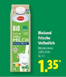 Lidl Bioland Frische Vollmilch Angebot