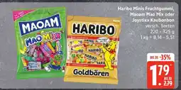 Edeka Haribo Minis Fruchtgummi, Maoam Mao Mix oder Joystixx Kaubonbon Angebot