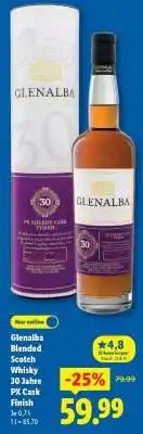Lidl Glenalba Blended Scotch Whisky 30 Jahre PX Cask Finish Angebot