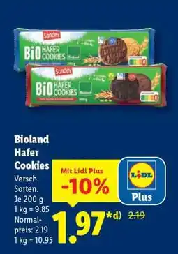 Lidl Bioland Hafer Cookies Angebot