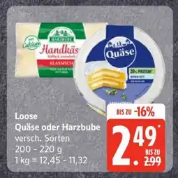 Edeka Loose Quäse oder Harzbube Angebot