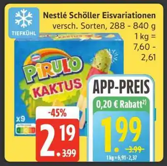 Edeka Nestlé Schöller Eisvariationen Angebot
