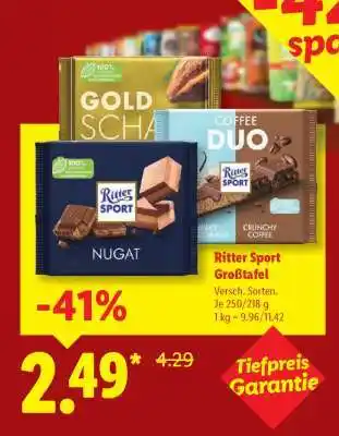 Lidl Ritter Sport Großtafel Angebot