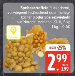 Edeka Speisekartoffeln oder Speisezwiebeln Angebot