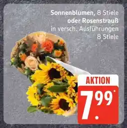 Edeka Sonnenblumen oder Rosenstrauß Angebot