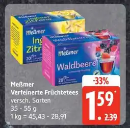 Edeka Meßmer Verfeinerte Früchtetees Angebot
