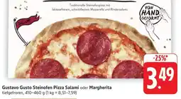 Edeka Gustavo Gusto Steinofen Pizza Salami oder Margherita Angebot