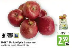 Edeka EDEKA Bio Tafeläpfel Santana rot Angebot