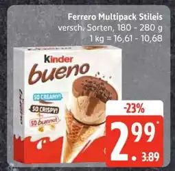 Edeka Ferrero Multipack Stieleis Angebot