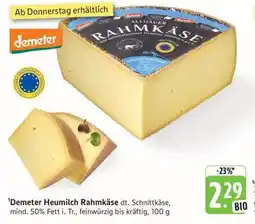 Edeka Demeter Heumilch Rahmkäse Angebot