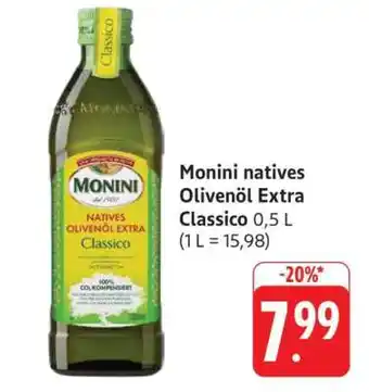 Edeka Monini natives Olivenöl Extra Classico Angebot