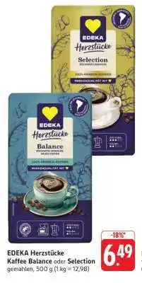 Edeka EDEKA Herzstücke Kaffee Balance oder Selection Angebot