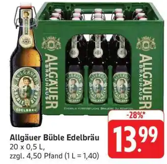 Edeka Allgäuer Büble Edelbräu Angebot