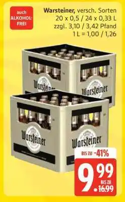 Edeka Warsteiner, versch. Sorten Angebot