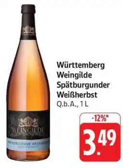 Edeka Württemberg Weingilde Spätburgunder Weißherbst Angebot